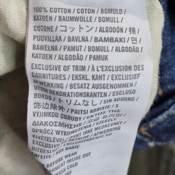 Hollister Mini Micro Distressed Denim Jean Skirt Y2K Size 3 W26 Preppy Cali - Picture 8 of 9